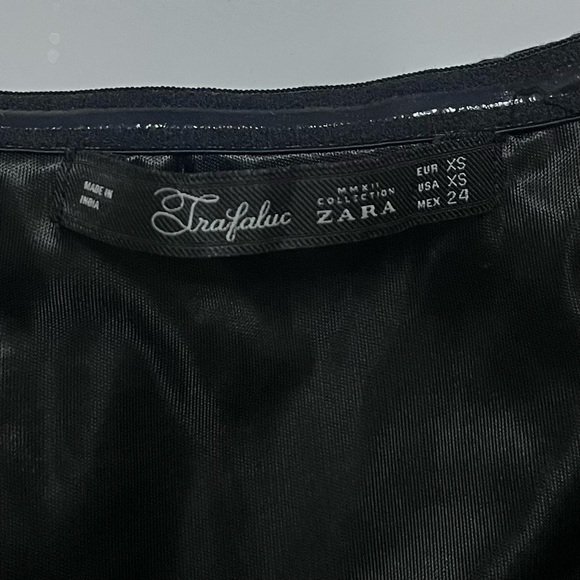 Zara Beaded Strapless Peplum Cocktail LBD Dress Size XS MMXII Collection Black - Picture 10 of 11